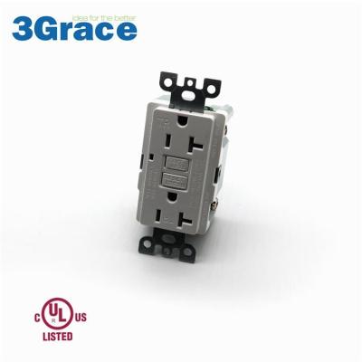 China Easy installation new design 20a 125v gfci socket outlet for sale