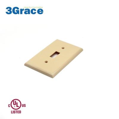 China Electrical Outlet Connection U L Listed Decorative Switch Face Cover Wall Plate For GFCI Outlet Receptacle for sale