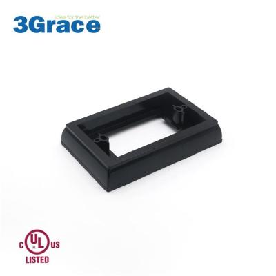 China Easy Installation Plastic GFCI Outlet Spacer GFCI Holder Plate Shallow Wall Box Supplement For GFCIs for sale