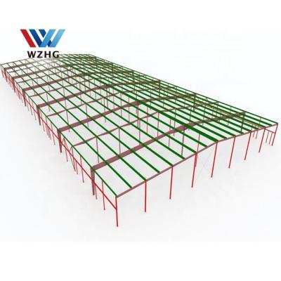 China Modern Clear Metal Frame Span Modular Steel Structure Prefab Warehouse Building For Hot Sale for sale