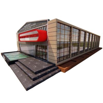 China Modern Building Quick Assemble Steel Structure Cafe / Prefab Homes / Shopping Mall / Store for sale