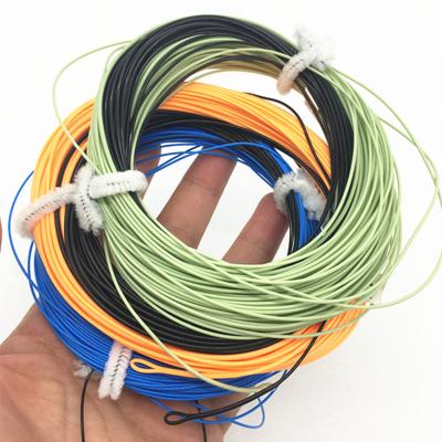 China Eco-friendly Welded 2 Lopps 3#-9#F/S Weight Fly Forward Floating Fishing Line With 100FT Tip Fly Drop Line for sale