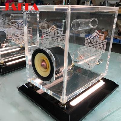 China Customizable Transparent Acrylic Speakers For Bar Clear Acrylic Speaker Box for sale