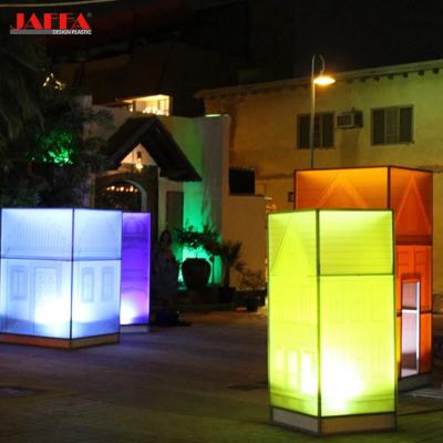 China Lámpara de vidrio de resina profesional resistente al calor Iluminación de plexiglás personalizable en venta