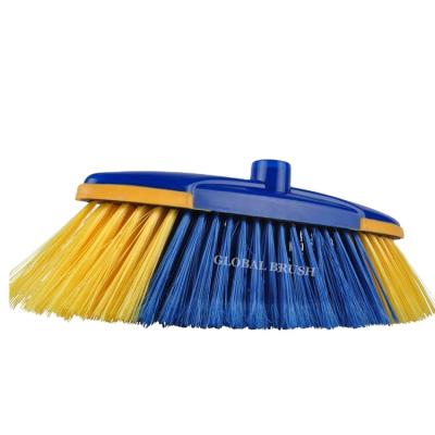 China Floor Cleaning HQ0153 Chile Market Best Seller Plastic Indoor Broom With Painted Iron Handle for sale