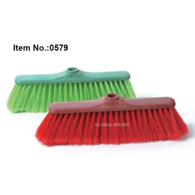 China HQ0579 Soft Fiber Width 28.5cm Heavy Duty Straight Soft Fiber Red Color PP Indoor Mop for sale