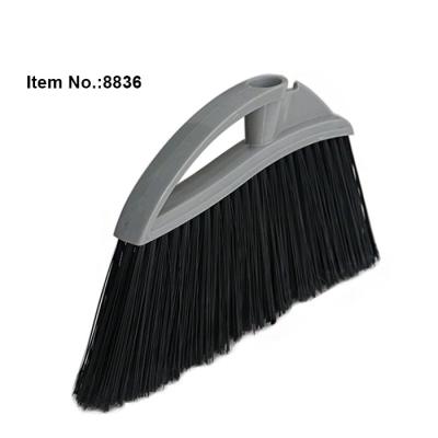 China Garden Cleaning HQ8836 Angle Cut With Painted Iron Handle Hard Bristle Outdoor Broom for sale