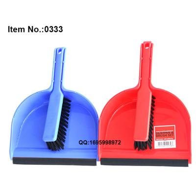 China European Market Soft Bristle HQ0333 Fiber Dustpan And Plastic Indoor Reading Brush for sale