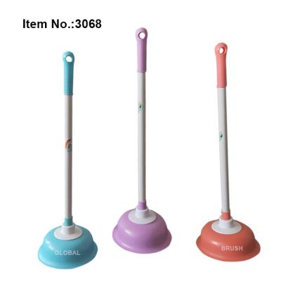 China HQ3068 Durable Heavy Duty Plastic Color 17cm Handle Toilet Plunger for sale