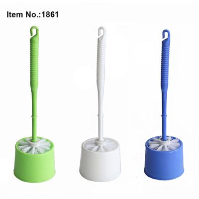 China Brush Hair Round Shape Toilet Plastic Smart Sanitary Brush Holder HQ1861 for sale