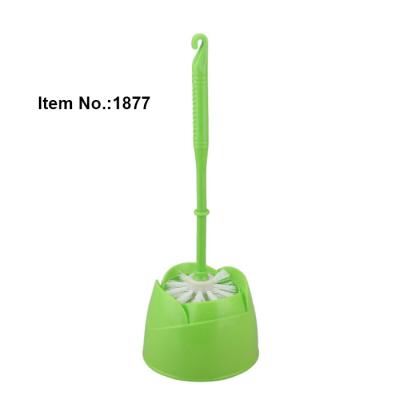 China Brush Hair HQ1877 Made In China Lotus Shape PP Toilet Brush With Holder for sale