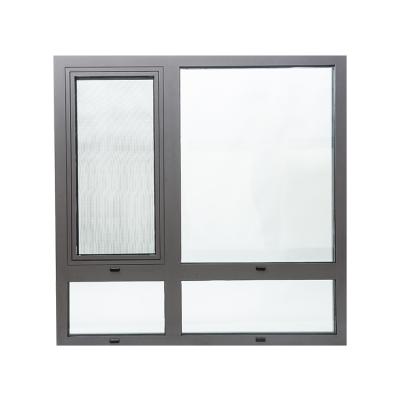 China High security anti-mosquito windows bulletproof aluminum alloy insulated hurricane proof impact slip window doors for sale