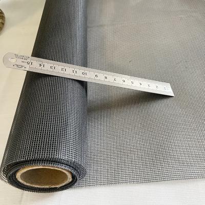 China Black White Anti-mosquitio PVC Coated Polyester Mesh Mosquito Net Protection Window Screen Roll for sale