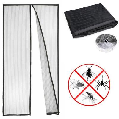 China diy magnetic curtains in window door screen anti-mosquitio mosquito net magnetic door strip for sale