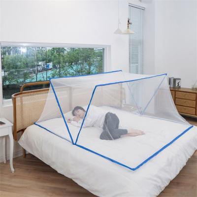 China Travel Portable Outdoor Square Mosquito Repellent Foldable Mesh Foldable Home Bed Mosquito Net Tent for sale