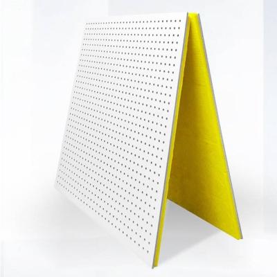 China Modern 15mm calcium silicate perforated gypsum board waterproof board sound insulation board for sale