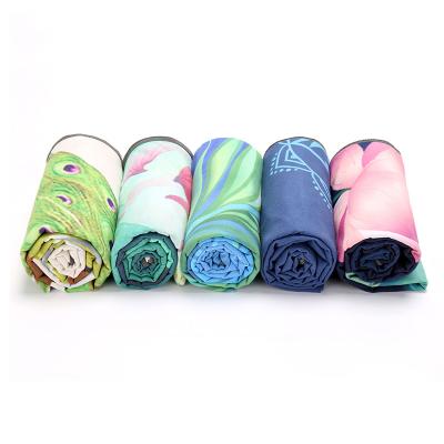 China New Eco-Friendly Profession Factory Wear Resistant Microfiber Eco Friendly Anti Slip Microfiber Anti Slip Yoga Mat Towel for sale