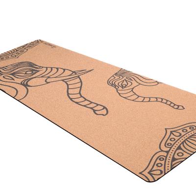 China Manufacturer Custom Logo Wholesale Eco-Friendly SlipWear-Resistant Eco-Friendly Non-Printing Eco-Friendly Anti-Slip Natural Cork Organic Yoga Mat for sale