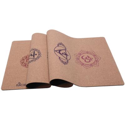 China Eco-Friendly Eco-Friendly SlipWear-Resistant Anti Slip Yoga Mat Anti Slip Recycled 5mm Natural Cork Yoga Mat for sale