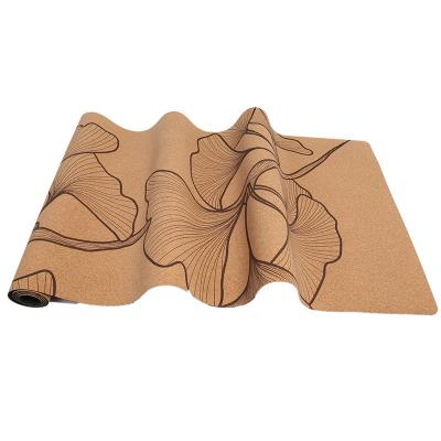 China Wholesale Custom Logo Natural Cork Yoga Mat Running Exercise Anti SlipWear-Resistant Eco-friendly Anti Workout for sale