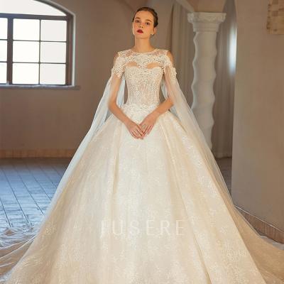 China Anti-static new design strapless lace applique detachable petticoat classic a line wedding dress wedding dress for sale