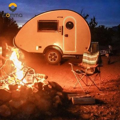 China Light Weight Offroad Aluminum Tear Drop Mini Camping Trailer Home Campercaravan for sale