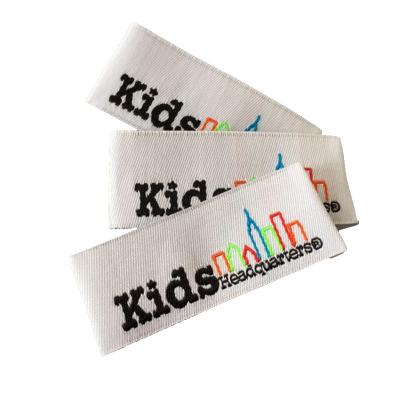 China Nickel Free Customize Woven Apparel Label Apparel Brand Labels Woven Garment Label for sale