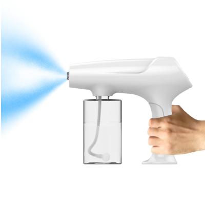 China Garden Gun 360 Degree No Blind Spot Spray Disinfection Machine Wireless Indoor Blue Light Nano Spray Gun for sale