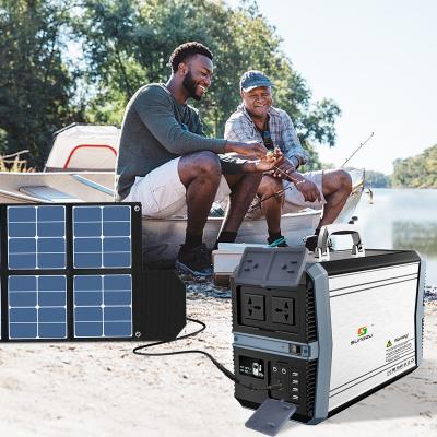 China With MPPT solar technology to fully use of 1000w sunlight emergency power supply 110v 220v camping portable solar power station LiFePO4 generator for sale