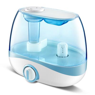 China Factory Supply 5L Transparent Car Ultrasonic Mist Humidifier Indoor Use Manual Tank Humidifier for sale