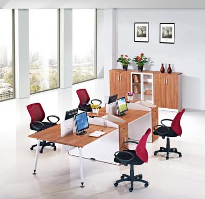 China Commercial Screen Workstation Office Workstation For 6 Person , Standard Office Furniture Dimensions for sale