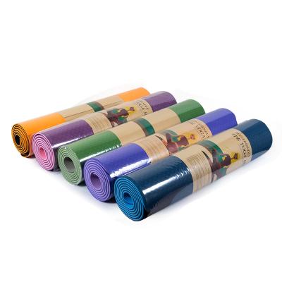 China Eco-Friendly Yoga Pilate Exerciser Factory Price Direct Sales For Fitness, Pilates And Other Workout Exercise 6MM Band Yoga Mat for sale