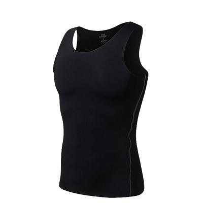 China QUICK DRY Men's Sport Fitness Vest Slim Breathable Fitness Vest Running Training Sleeveless T-shirt for sale