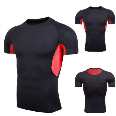 China Wholesale Custom QUICK DRY Fitness Tight Apparel Training Sports Short Sleeve Running T-Shirt For Men for sale