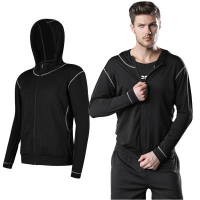 China Quick-drying Series Men's Casual Spring And Summer Sportswear Breathable Lightweight Hooded Quilting Jacket Training Breathable Fitness for sale