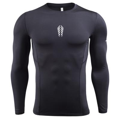 China QUICK DRY Mens Sportswear Long Sleeve T-shirt Gym Fitness Running Tights Tops for sale