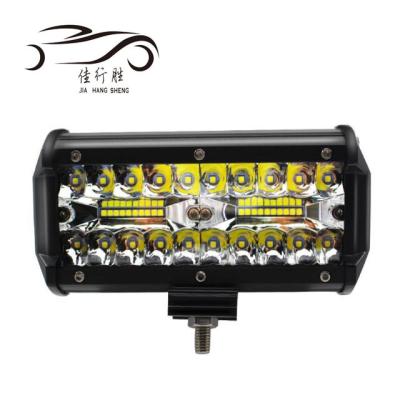 China JHS Factory Supply 7 Inch 120W 3 Rows LED For Working Light 6000K 9-36v 120W Led Light Bar For Truck Offroad Light For All Car for sale