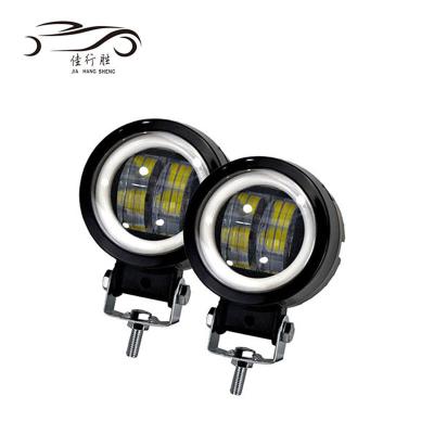 China 3inch 20W Round Work Light with Angel Eyes 6500K Waterproof Night Led Bar Lights 12V 24V 3 inch Motorcycle Offroad Jeep for sale