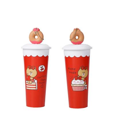 China 22oz/650ml Customized Reusable Plastic Tumbler Single Wall Single Wall Line Tumbler Drinkware Friends Doll Coffee Cup Milk Tea Cups Cup 22oz/650ml Drinkware for sale