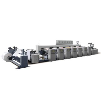 China food & High Efficiency Automatic Beverage Plant 1000Mm One Side High Speed ​​Flexographic Prining Machine for sale