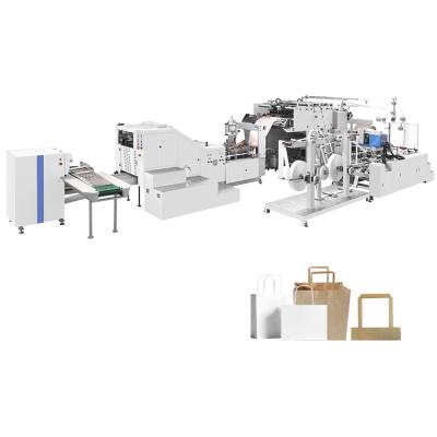 China Garment Shops Fully Automated Bag Making Machines with Flat Handle Machine-Making-Paper-Bags for sale