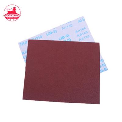 China High Performance 230x 280mm Long Life Aluminum Oxide Cloth Sanding Sheet For Polish for sale