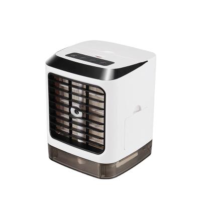 China LW-02 PORTABLE Mini Tabletop Fan Desk Usb Electric Rechargeable Water Air Cooler Fan With Water Mist Fan for sale