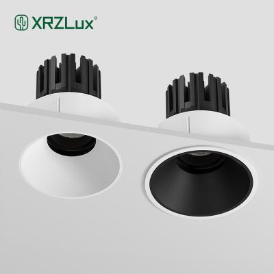 China Modern XRZLux Recessed LED Downlight Anti-Glare LED Ceiling Spot Lights 8W 10W 15W Lamp COB Ceiling Living Room Bedroom Round Spot Light for sale