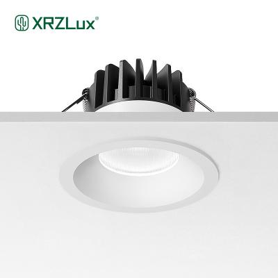 China XRZLux Modern 10W Recessed Waterproof Ultrathin Led Aluminum Anti-glare Indoor Ceiling Spotlight IP44 Ceiling Spotlight for sale