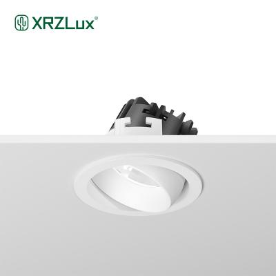 China Modern XRZLux Recessed Adjustable Led Spotlights 8W 10W COB Round Ceiling Recessed Downlight Home Indoor LED Ceiling Lamp Spot Light for sale