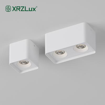 China XRZLux Square LED Ceiling Spot Light Angle Downlights 10W 20W Modern Adjustable Outdoor Mounted Led Indoor Lighting for sale