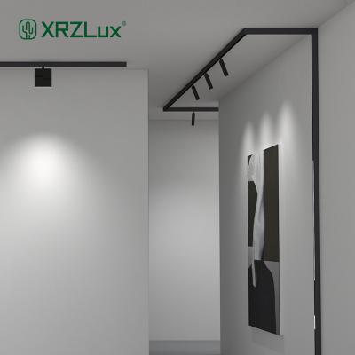 China XRZLux Track System 1M Modern Nordic Outdoor Magnetic Mounted Aluminum Track System DC 24V Led Ceiling Spotlights For Living Room Indoor Lighting Fix for sale