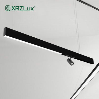 China Minimalist XrzLux 1m Magnetic Led Track DC24V 1.5m Light Aluminum Led Track Pendant Lighting For Store Home Hotel Decorative Project for sale