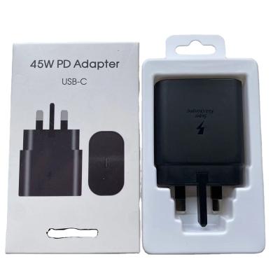 China PD Fast Charging Type-c Fast Charger Mobile phone USB-C Adapter 45W 25W  PD Charger for Samsung Note10 S20 S21Ultra S22 Ultra Z Fold 3 for sale